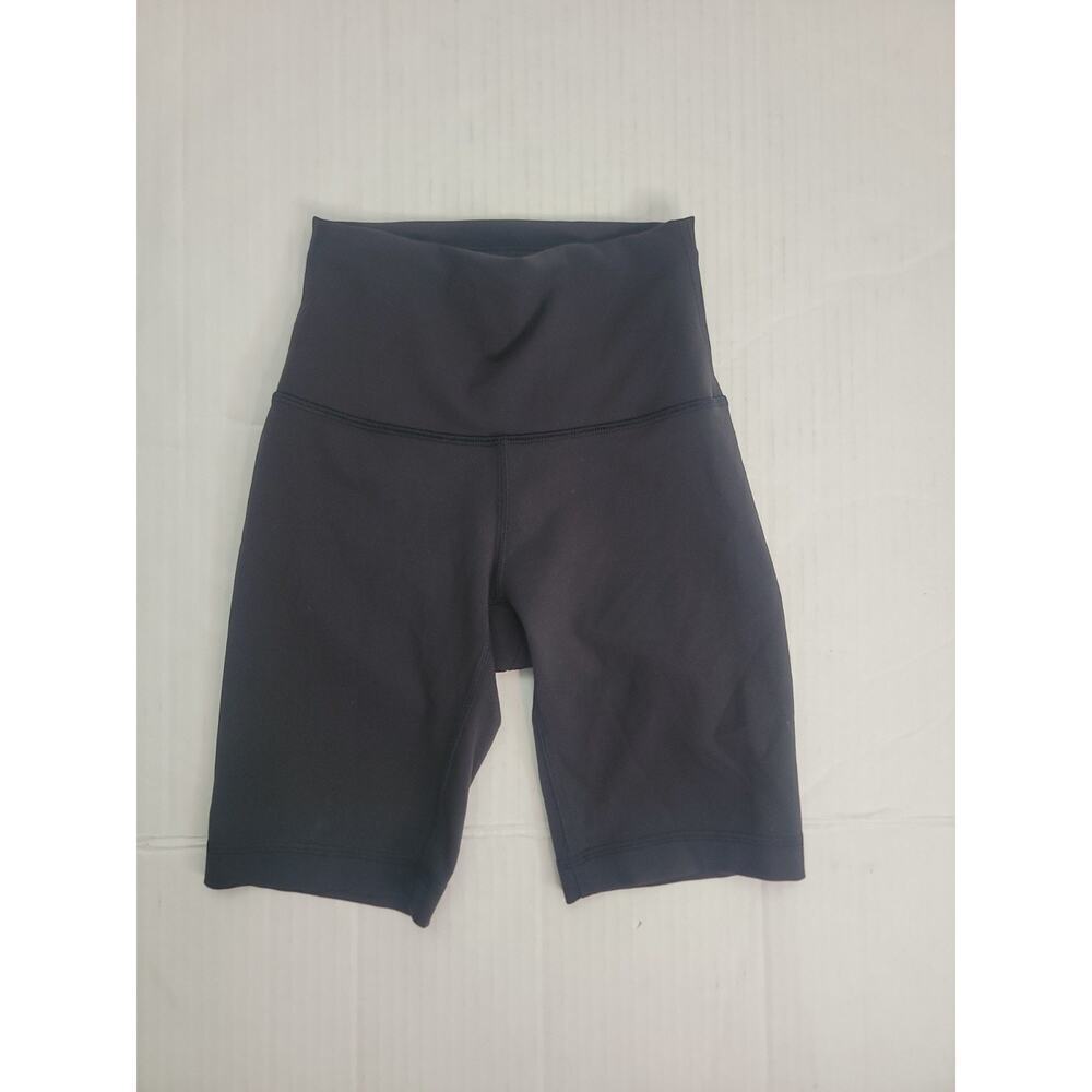 Lululemon Wunder Train High-Rise Bike Shorts Women Sz 2 Black 8" W7BH0S